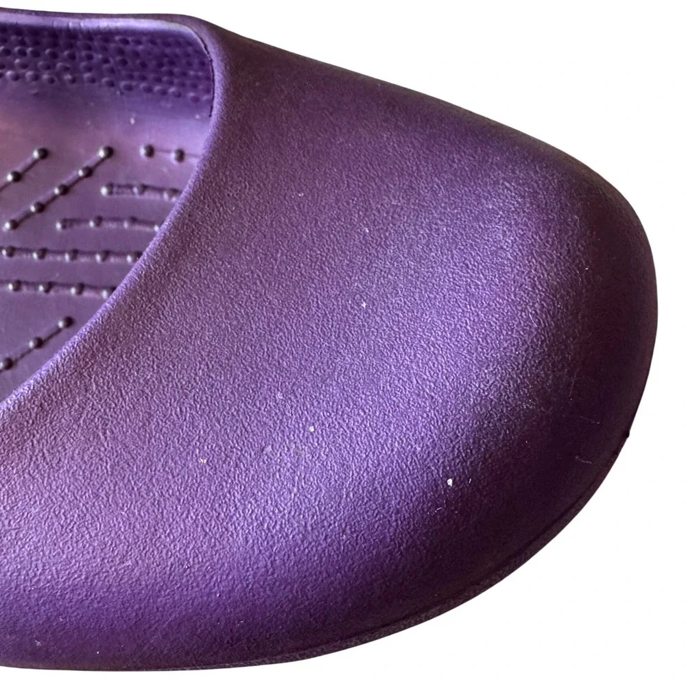 Crocs Mary Jane Purple Flats Comfort Casual Waterproof Slip On Shoes Womens 9